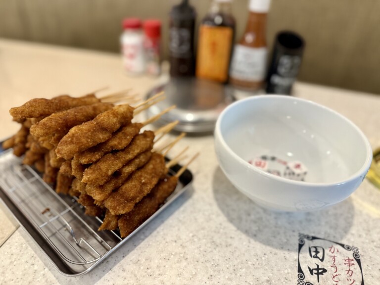 【試食会レポート】串カツ田中「無限ニンニクホルモン串」
