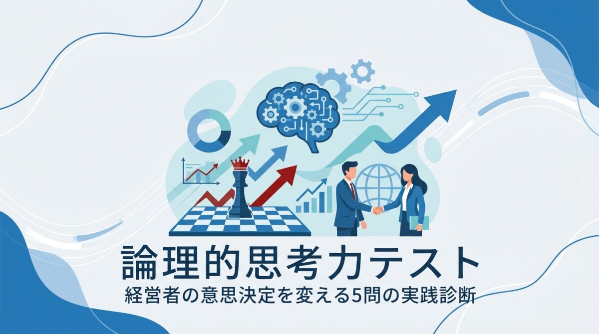 論理的思考力テスト｜経営者の意思決定を変える5問の実践診断