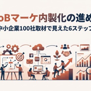 BtoBマーケ内製化の進め方｜中小企業100社取材で見えた6ステップ
