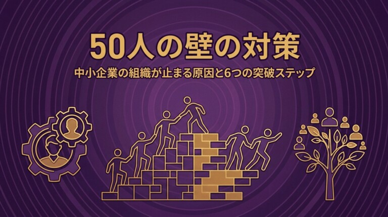50人の壁の対策｜中小企業の組織が止まる原因と6つの突破ステップ