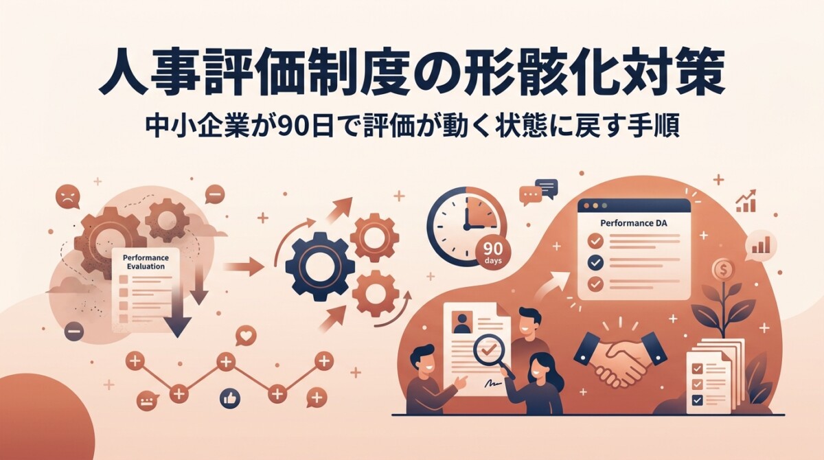人事評価制度の形骸化対策｜中小企業が90日で評価が動く状態に戻す手順