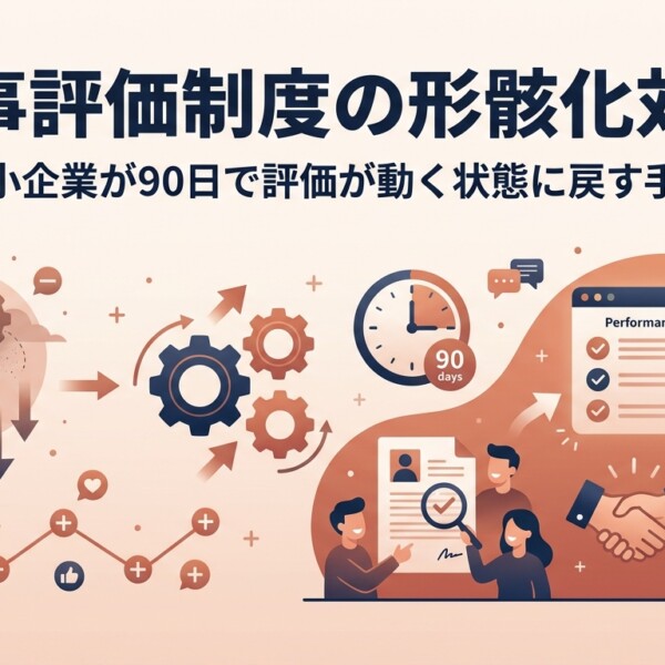 人事評価制度の形骸化対策｜中小企業が90日で評価が動く状態に戻す手順