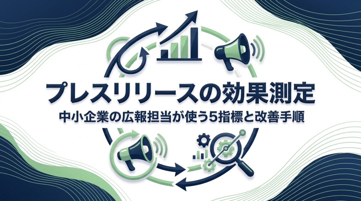 プレスリリースの効果測定｜中小企業の広報担当が使う5指標と改善手順