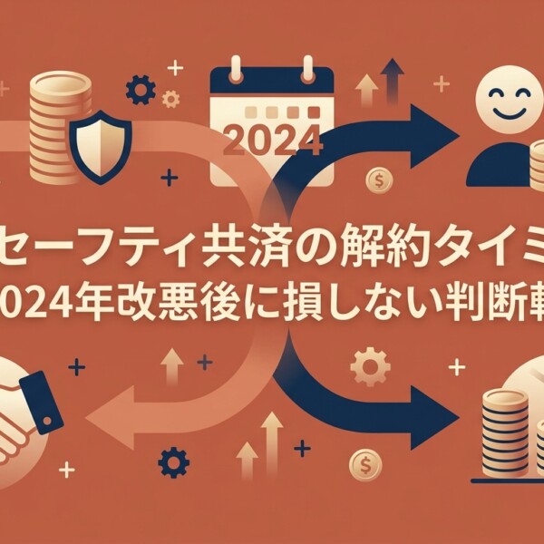 経営セーフティ共済の解約タイミング｜2024年改悪後に損しない判断軸