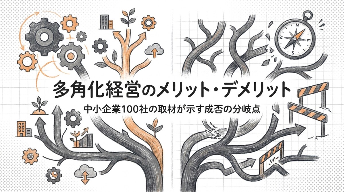 多角化経営のメリット・デメリット｜中小企業100社の取材が示す成否の分岐点