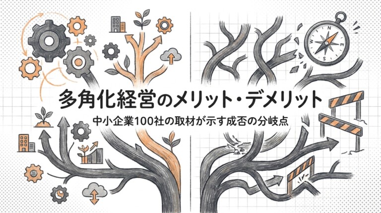 多角化経営のメリット・デメリット｜中小企業100社の取材が示す成否の分岐点