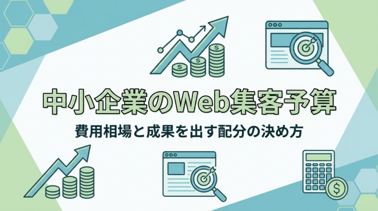 中小企業のWeb集客予算｜費用相場と成果を出す配分の決め方