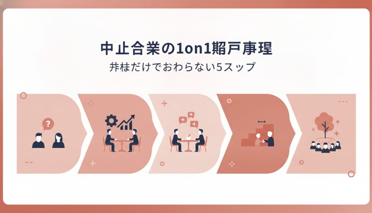 中小企業の1on1導入手順|形だけで終わらせない5ステップ
