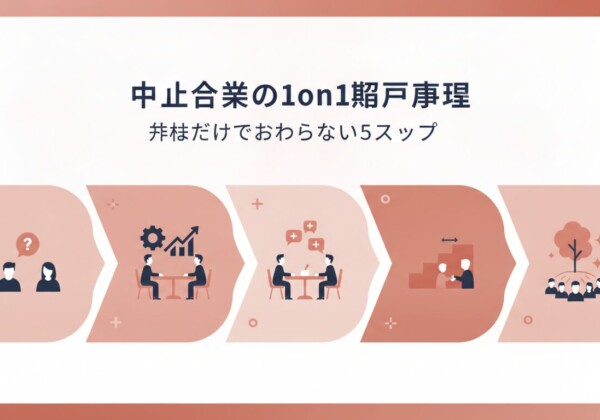 中小企業の1on1導入手順｜形だけで終わらせない5ステップ