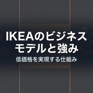 IKEAのビジネスモデルと強み　低価格を実現する仕組み