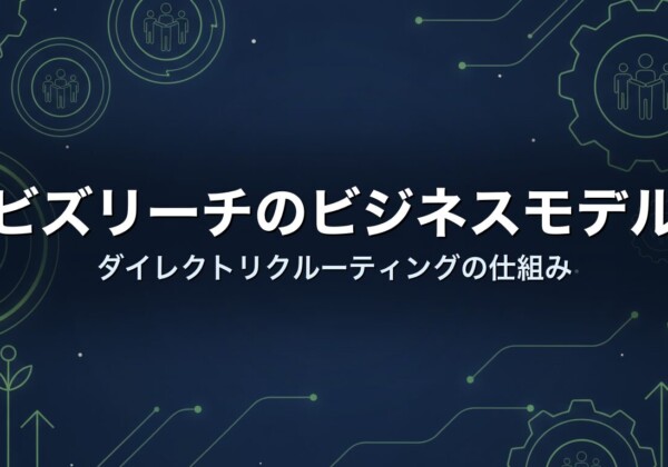 ビズリーチのビジネスモデル　ダイレクトリクルーティングの仕組み