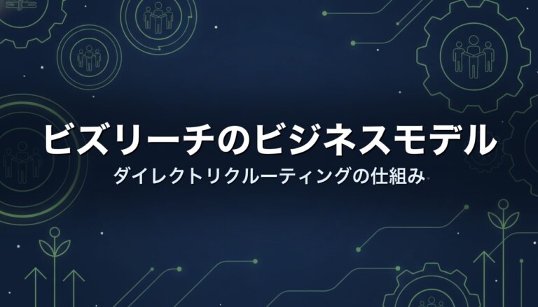 ビズリーチのビジネスモデル　ダイレクトリクルーティングの仕組み