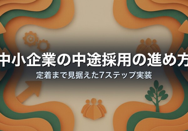 中小企業の中途採用の進め方｜定着まで見据えた7ステップ実装
