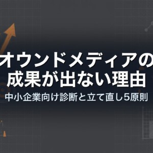 オウンドメディアの成果が出ない理由｜中小企業向け診断と立て直し5原則