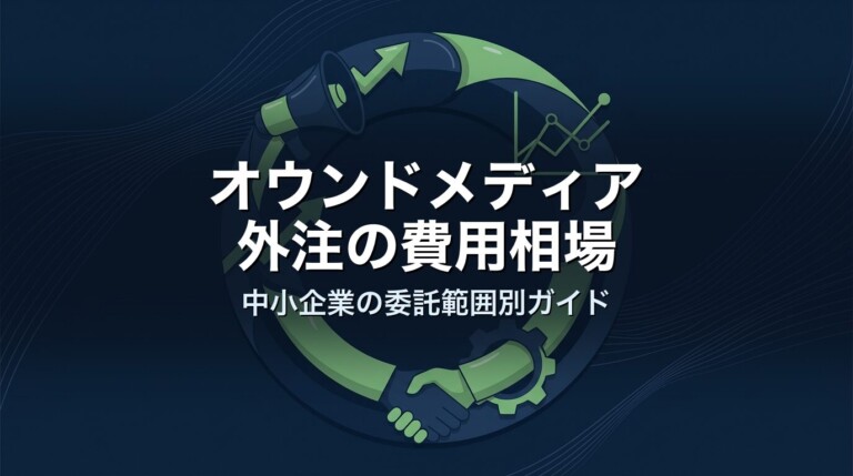 オウンドメディア外注の費用相場｜中小企業の委託範囲別ガイド