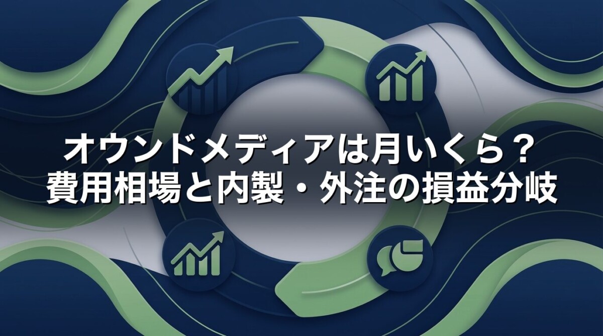 オウンドメディアは月いくら？費用相場と内製・外注の損益分岐
