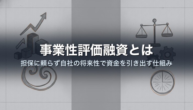 事業性評価融資とは｜担保に頼らず自社の将来性で資金を引き出す仕組み
