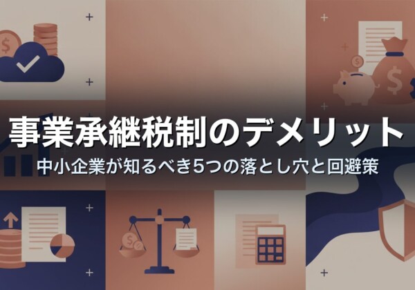 事業承継税制のデメリット｜中小企業が知るべき5つの落とし穴と回避策