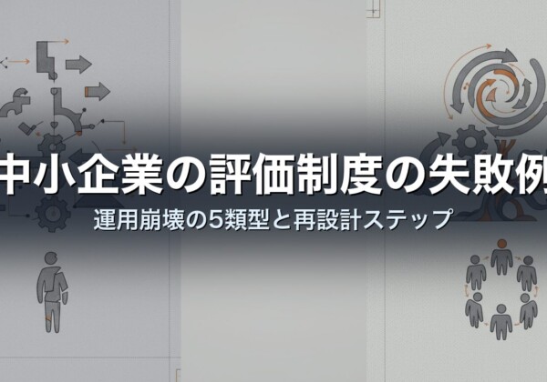 中小企業の評価制度の失敗例｜運用崩壊の5類型と再設計ステップ