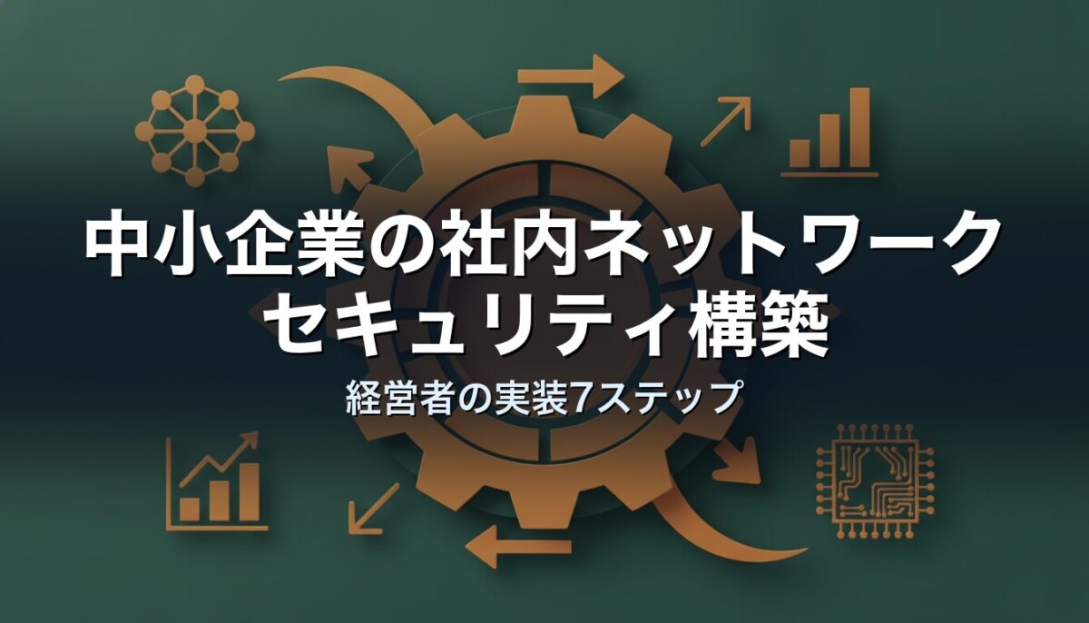 中小企業の社内ネットワークセキュリティ構築|経営者の実装7ステップ