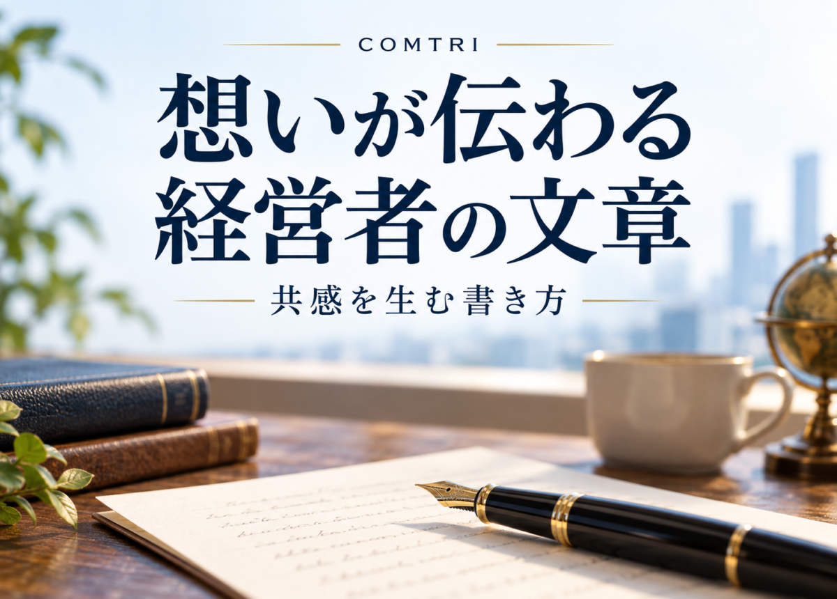 経営者が共感を集める文章の書き方｜想いが伝わり人を動かす技術