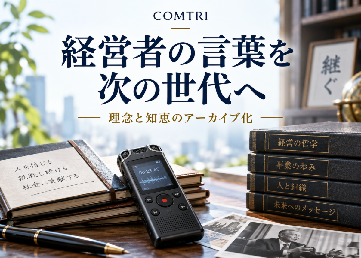経営者の言葉の残し方｜アーカイブ化で理念と知恵を次世代へ受け継ぐ