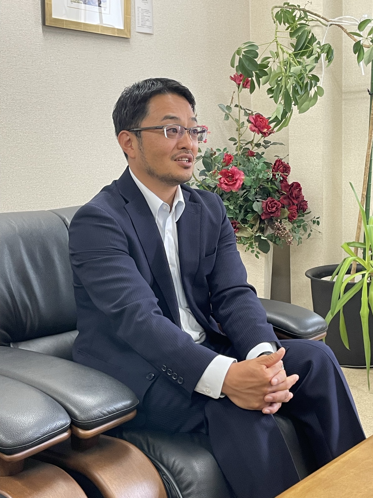 北日本重機・丸山雄司社長（インタビュー取材にて）