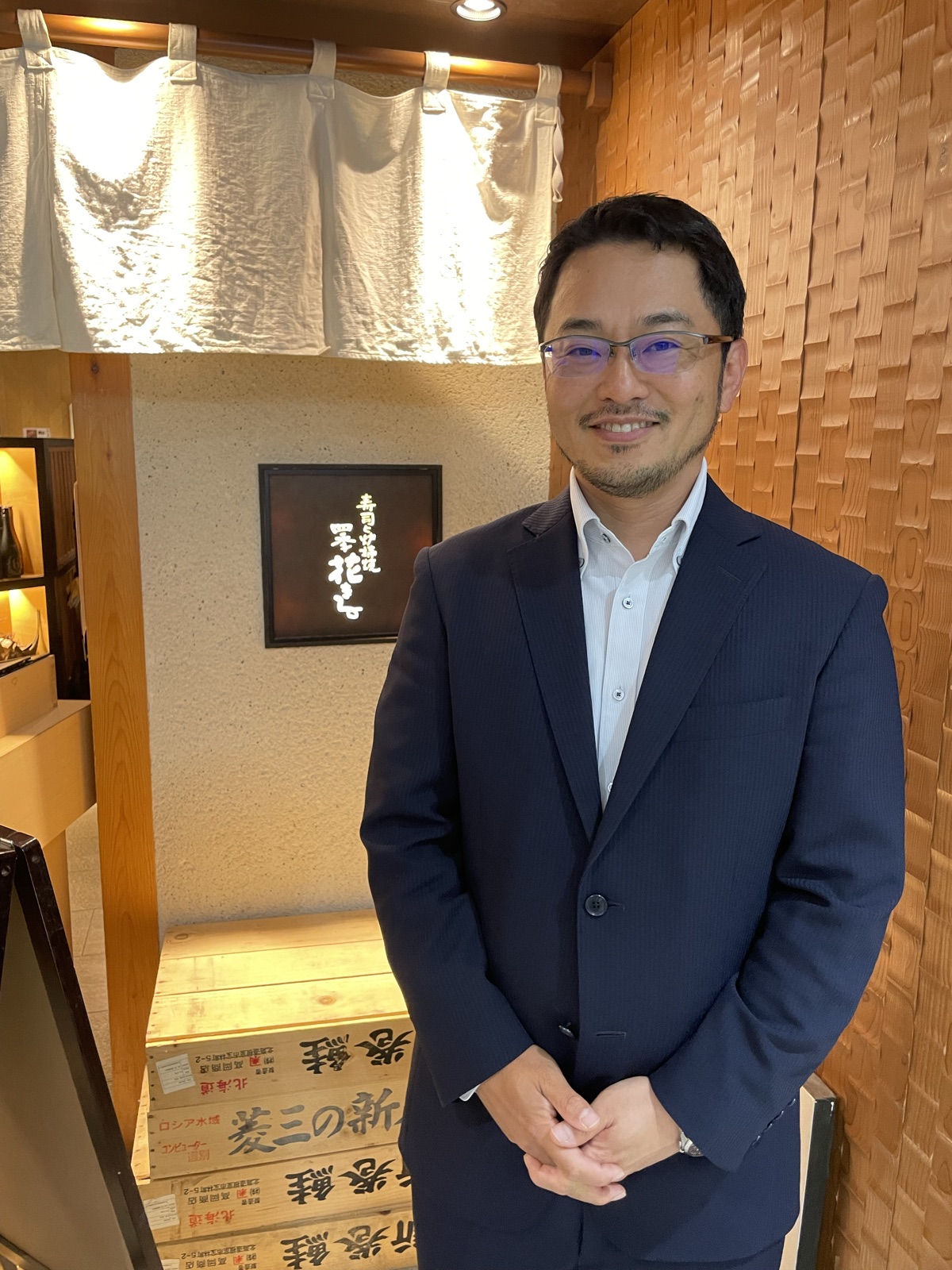 2回目の取材の様子（丸山雄司社長）