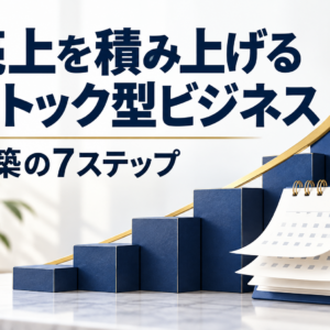 中小企業のストック型ビジネス構築｜売上を積み上げる7ステップ