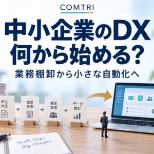 中小企業のDXは何から始める｜業務棚卸→小さな自動化の3ステップ