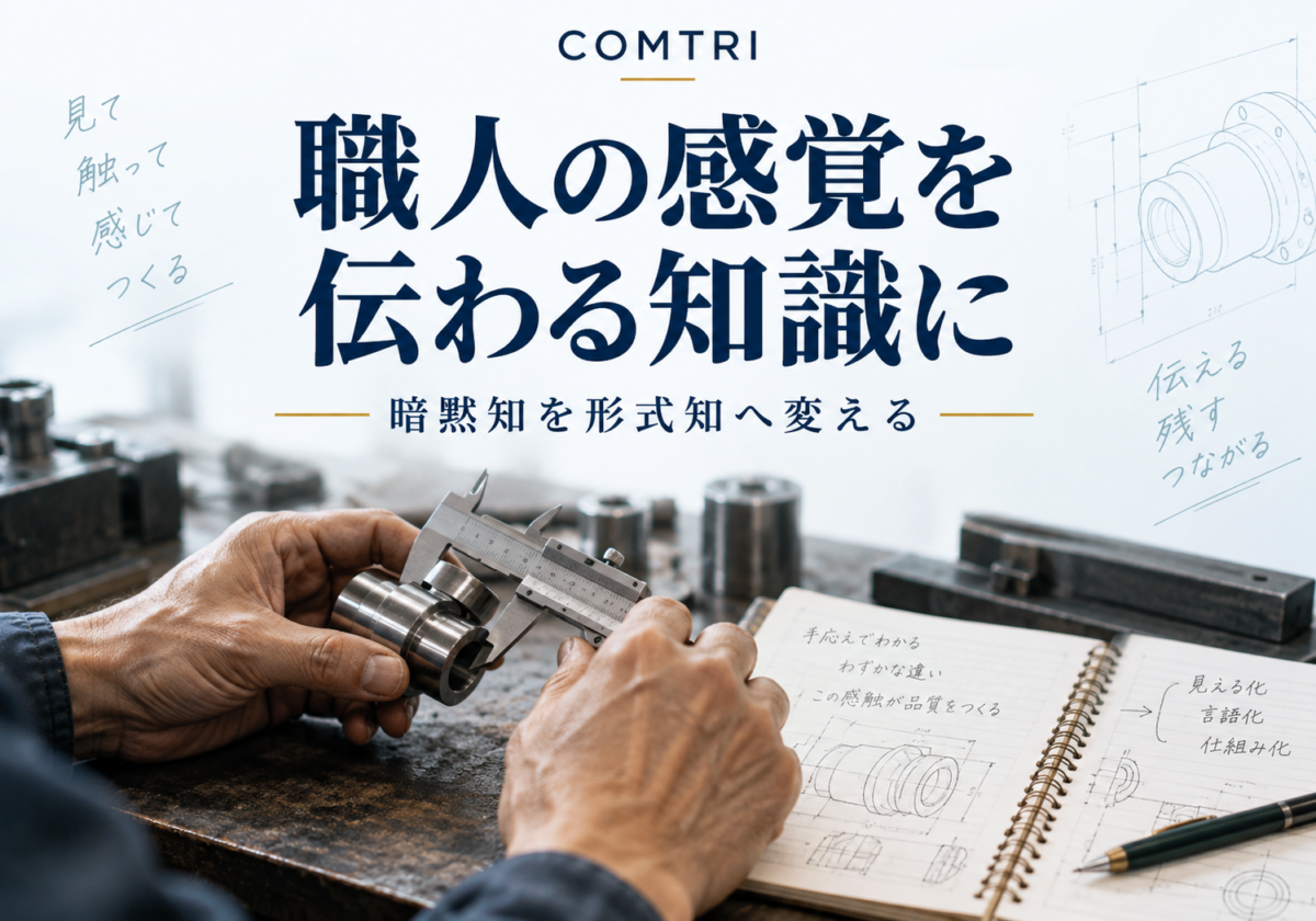 暗黙知の形式知化とは|職人技を数値化し品質を安定させる