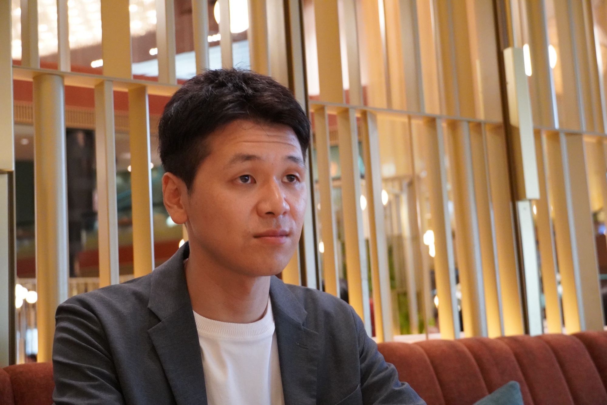 株式会社コラボハウス 代表取締役 松坂直樹氏（インタビューの様子）