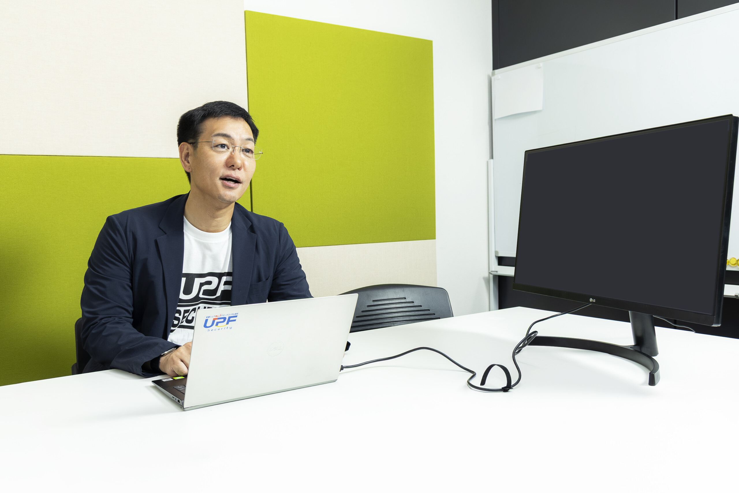 インタビューに答える株式会社UPF 仲手川啓氏