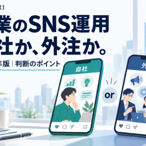 企業のSNS運用、自社か外注か。2026年版の判断ポイント