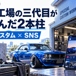 年商2,000万円→3.3億円。三代目が賭けた「カスタム」と「SNS」の二本柱