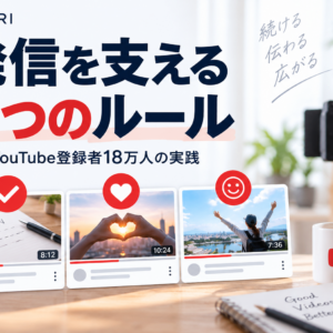 YouTube登録者18万人を支える「発信の3つのルール」