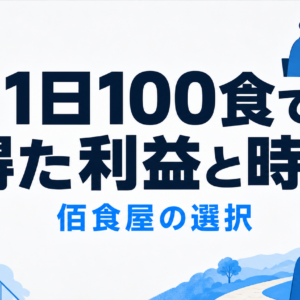 佰食屋のビジネスモデル｜1日100食で利益と時間を得た