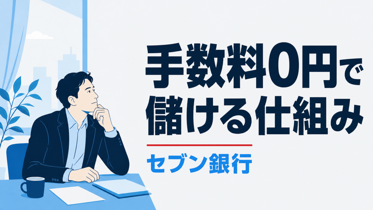 セブン銀行のビジネスモデル｜手数料0円でも儲かる銀行