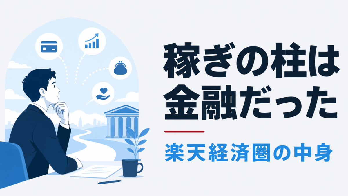 楽天グループのビジネスモデル｜経済圏の利益は金融が支える