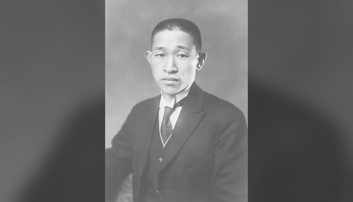 松下幸之助のポートレート写真（1929年撮影）